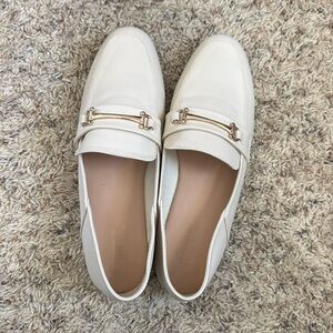 White mule sandals. Off white. Never worn